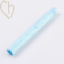 floche polyester 70mm blue clair