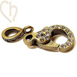 Lobster clasp with strass