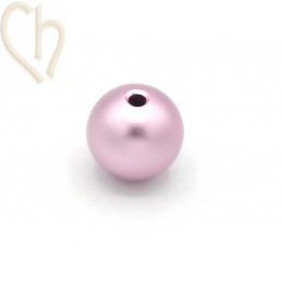 Aluminium anodized round bead 10mm Pink