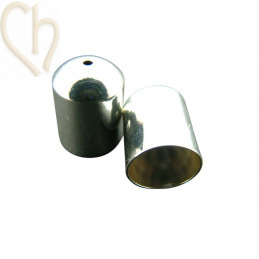 Embout metal 10*15mm troué 2mm