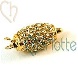 fermoir ovale avec strass