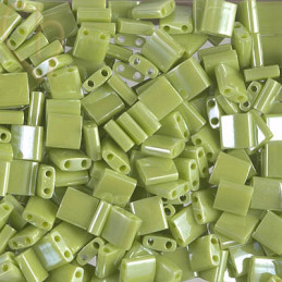 Miyuki Tila bead Opaque Chartreuse Lustré TL0439