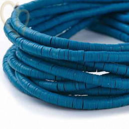 Rondelles Heishi 4mm Bleu par Fil 40cm