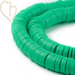 Heishi Rings 8mm Green String 40cm