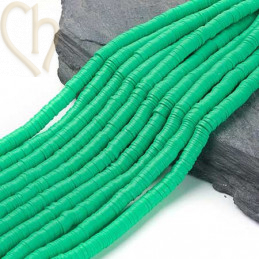 Heishi Rings 8mm Green String 40cm