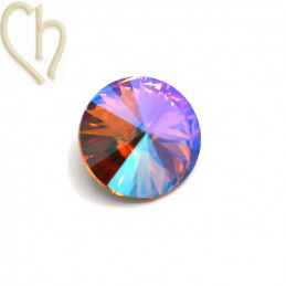 Charl'stone Crystal Rivoli 08mm 1122  - Light Peach Shimmer