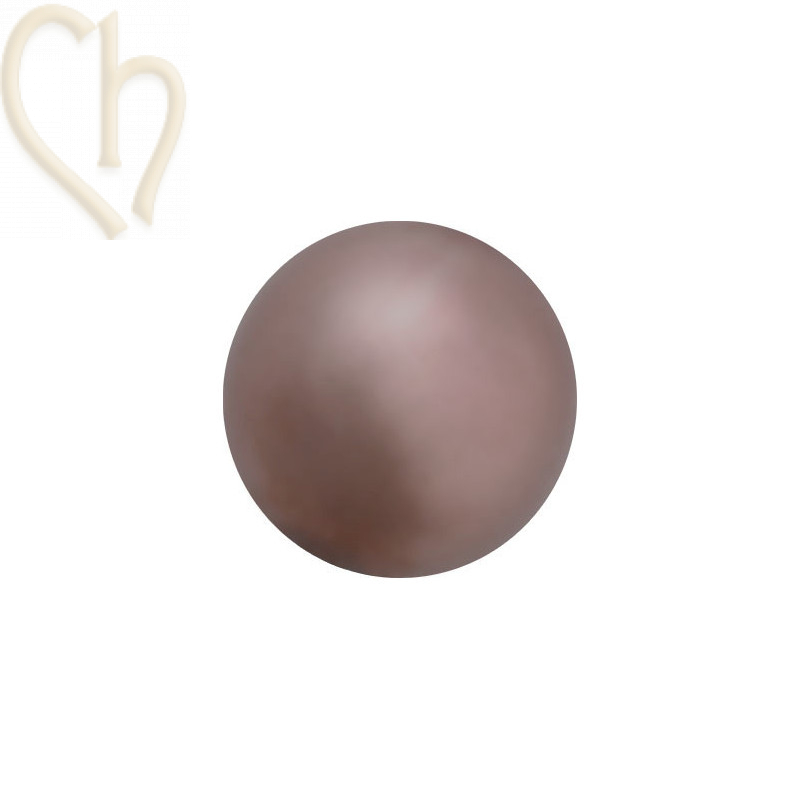 Charl'stone Crystal 4mm BRONZE Round Nacré Pearl Maxima