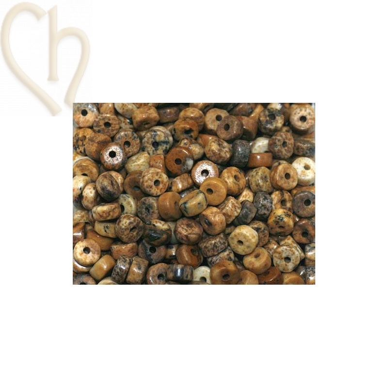 Ring Natural Stone 2*4mm Jaspe Paysage