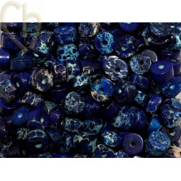 Ring Natural Stone 2*4mm Jaspe Imperial Blauw