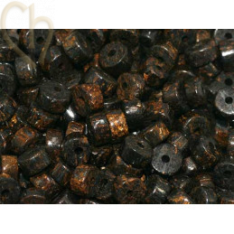 Rondelle Pierre Naturelle 2*4mm Bronzite