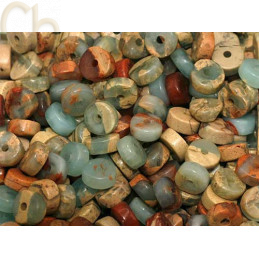 Ring Natural Stone 2*4mm Jaspe Imperial Flame