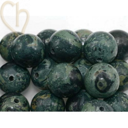 Pierre naturelle rond 12mm - Jaspe Kambaba