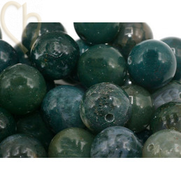 Pierre naturelle rond 10mm - Agate Mouse