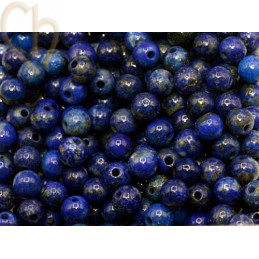 Pierre naturelle rond 4mm - Lapis Lazuli