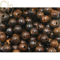 Gemstone round 4mm - Bronzite