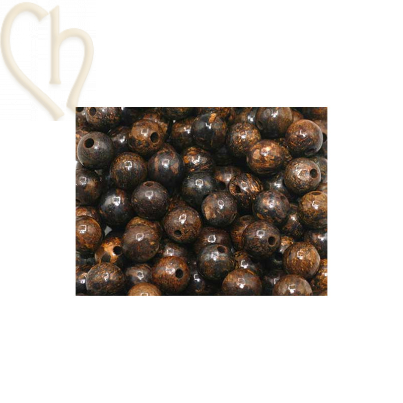 Gemstone round 4mm - Bronzite