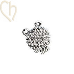 Slotje voor Juwelen Rond 2 Rijen | Schuifslot voor Kralenarmbanden