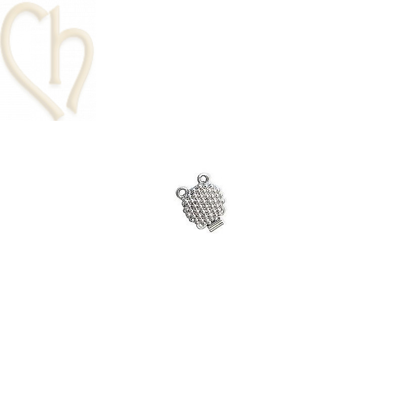 Fermoir Rond 2 Rangées | Fermoir Coulissant pour Bracelets de Perles
