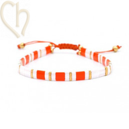setje van 5 Armbandjes met Miyuki kralen Tila summermix