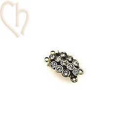 clasp 2-row with strass