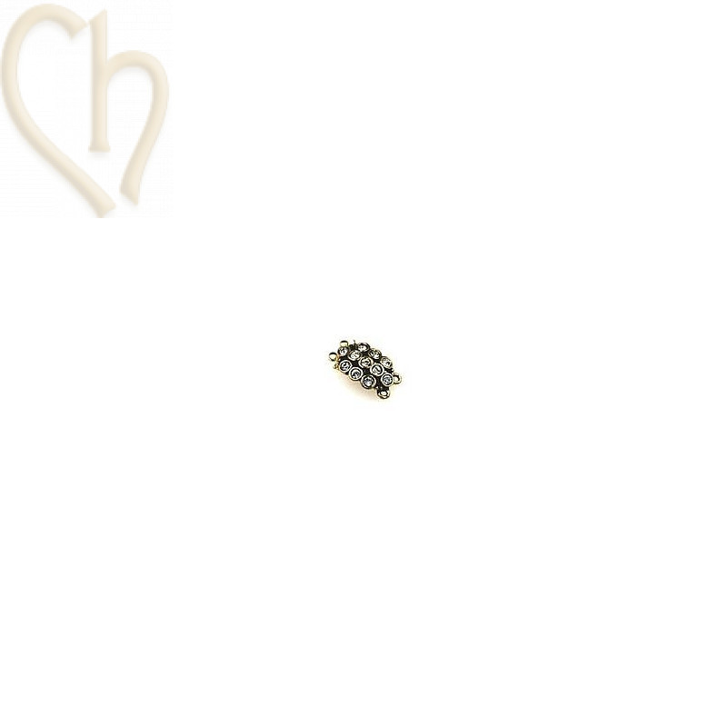 clasp 2-row with strass