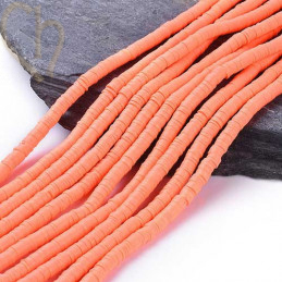 Heishi Rings 8mm Pink String 40cm