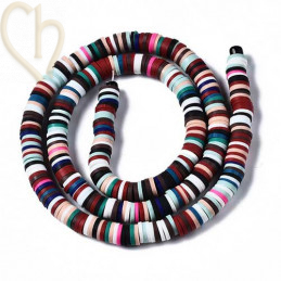 Heishi Rings 6mm mix2 String 40cm