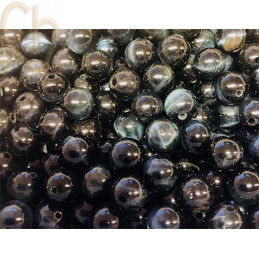 Pierre naturelle rond 10mm - Oeil de Faucon