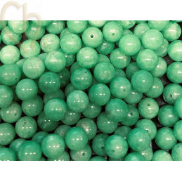 Gemstone round 8mm - Angélite Green