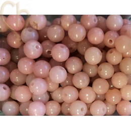 Gemstone round 6mm - Opal Rose China