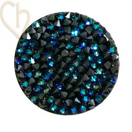 Crystal ROCKS 30mm Bermuda Blue /zwart