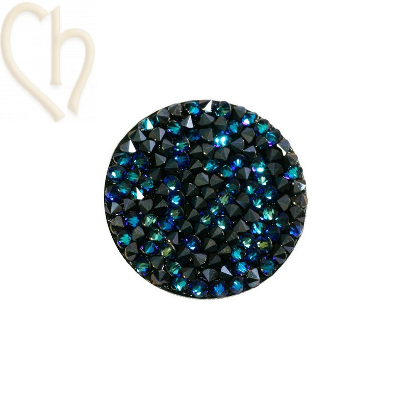 Crystal ROCKS 30mm Bermuda Blue /zwart