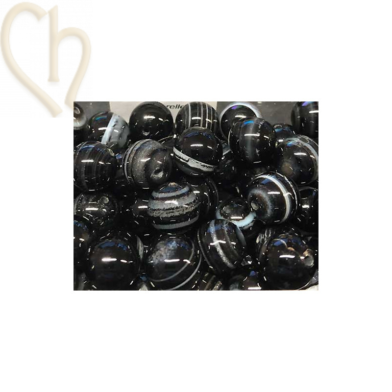 Agathe Noir natural stone 8mm