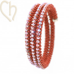 Kit armband Memory Bangle in Tangerine Sienne