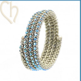 Kit armband Memory Bangle in Erenite Smoke