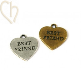 pendentif coeur "best friend"