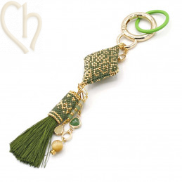 Double ring steel 28mm for keyholder Lila