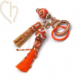 Double ring steel 28mm for keyholder Lila