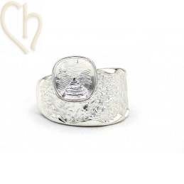 Ring adjustable with holder for crystal 4470 10mm