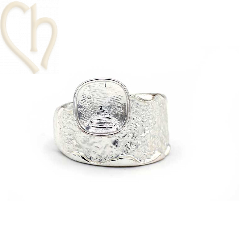 Ring adjustable with holder for crystal 4470 10mm