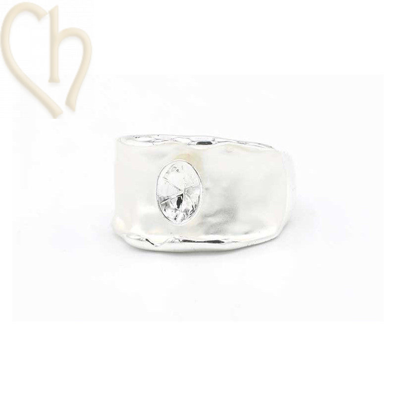 Bague reglable élastique avec support pour Crystal 4120 8*6mm