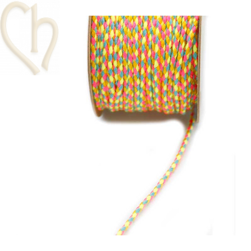 Macramé touw 2mm polyester Premium Quality Multicolor