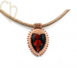 Charl'stone cabochon Peer 30*20mm Light Sapphire 7002