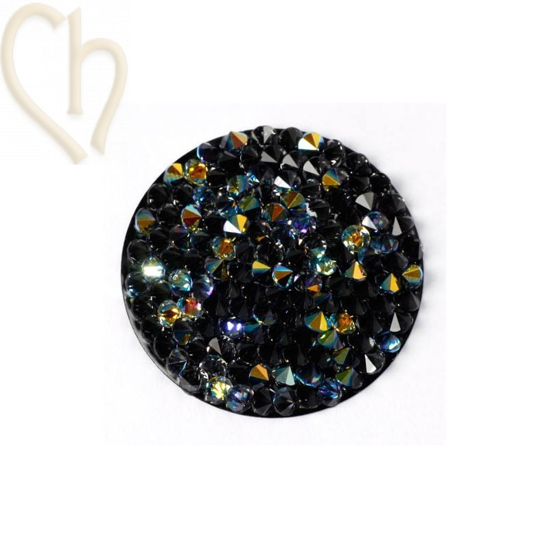 Crystal Rocks 30mm Cristal AB / black