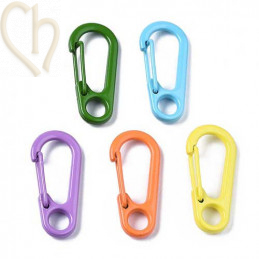 Clasp keyring clip 32mm colored