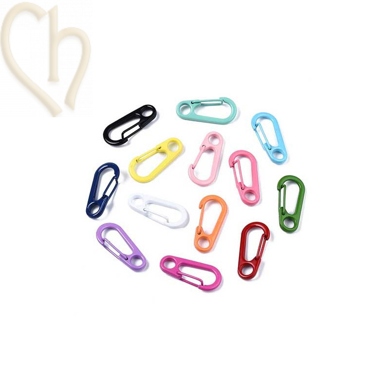 Clasp keyring clip 32mm colored