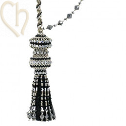 Pack Necklace Saturne Silver / Black