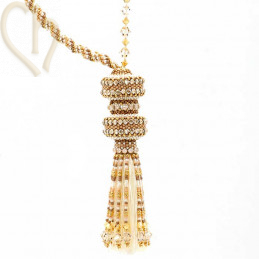 Pack Necklace Saturne Beige Gold