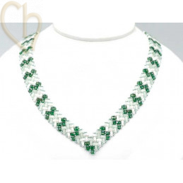 Kit necklace Miyuki Half Tila V - Khaki