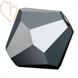 Preciosa Crystal Rondelle Bead 6mm Hematite Full